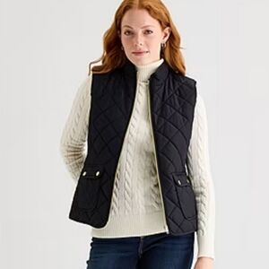 🖤 St. John’s Bay Black Quilted Vest – Size 2X